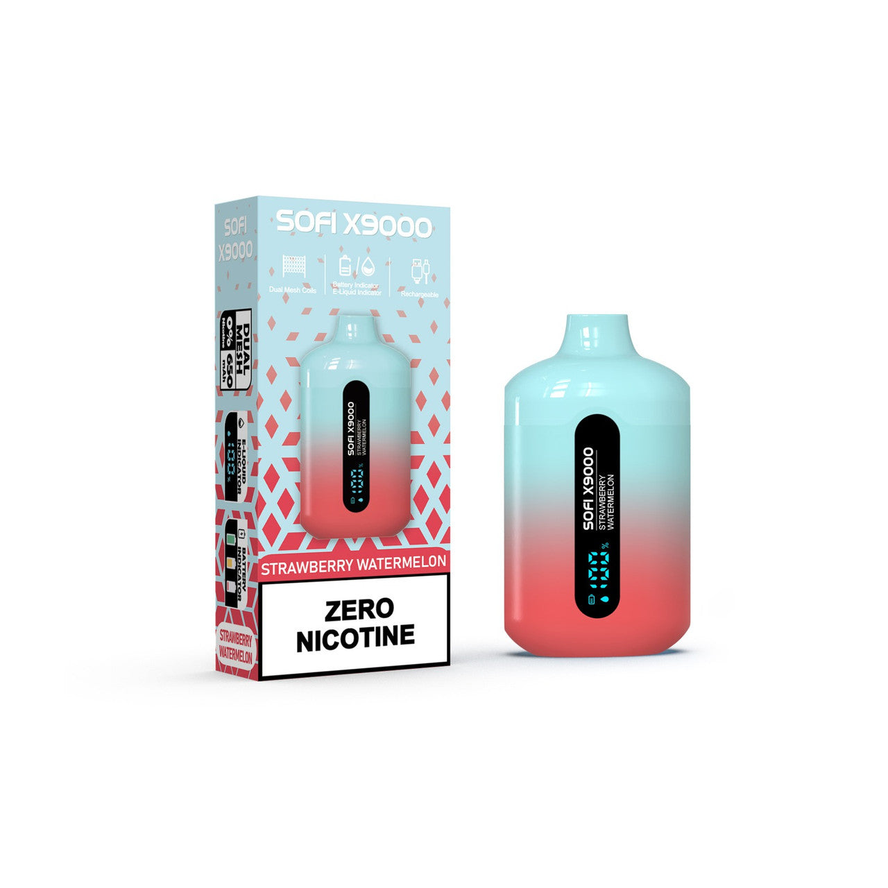 SOFI X9000 ZERO NICOTINE VAPE (9000 Puff)