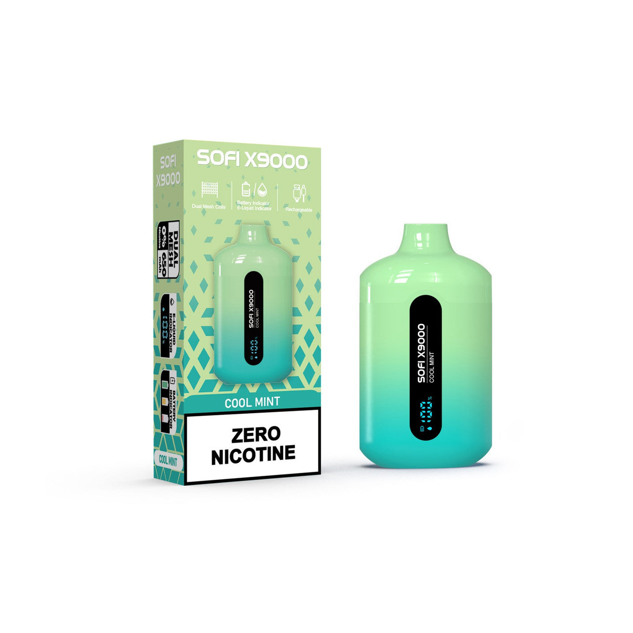 SOFI X9000 ZERO NICOTINE VAPE (9000 Puff)